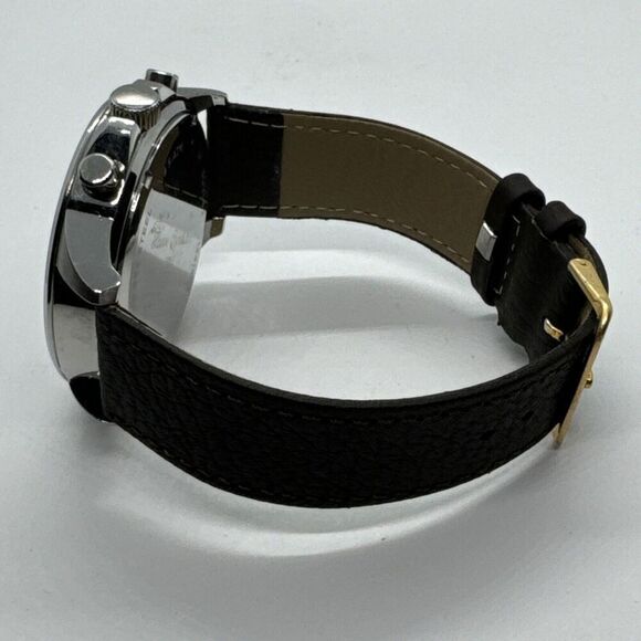 Fossil BQ2182 Men's Dark Brown Leather Analog Dial Quartz Wrist Watch AEA419 - Picture 7 of 11